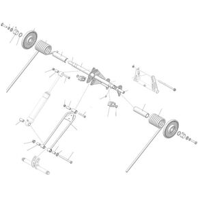 Polaris Snowmobile Torsion Spring, 405, 77, Right Side, Medium Gloss Black, Genuine OEM Part 7041941-067, Qty 1