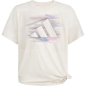 adidas Girls' HTR Loose Tie Front Tee(Big Kid)