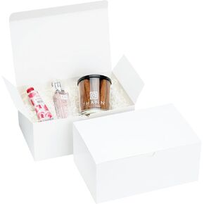 UnicoPak 24 Pcs Gift Boxes 9x6x4 Inches, White Gift Boxes with Lids for Presents, Gift Box for Birthday Wedding Bridesmaid Proposal Celebration Holidays Christmas
