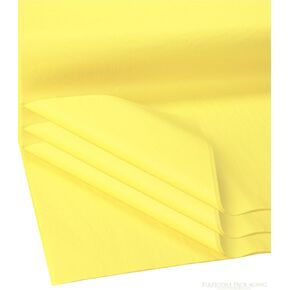Flexicore Packaging| Gift Wrap Tissue Paper|15"x20"|100 Count (Light Yellow, 100 Sheets)