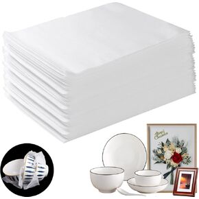 100Pack Cushion Foam Pouches, 12''x16'' Packing Cushioning Supplies for Moving, 0.5MM Thick Foam Wrap Pouches Protect Fragile Items, Cushioning Foam Padding for Packaging Dishes/China/Book/Photo Frame