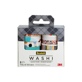 Scotch Expressions Washi Tape, 8 Rolls/Pack (C1017-8-P6)