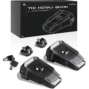 Seven Sparta Hood Latches with Lock Aluminum Locking Hood Catch Compatible with Jeep Wrangler JK/JKU 2007-2017, JL/JLU 2018-2024 & Jeep Gladiator 2020-2024, with Keys,1 Pair