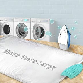 Ironing Mat,Thickened (32x54 inch) Ironing Blanket Ironing Pad, Double-Side Using Heat Resistant Pad Extra Extra Large Ironing Board for Table Top,Countertop,Etc. in Kuwait