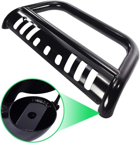 Bull Bar Front Bumper Grille Guard Replacement for 2016 2017 2018 2019 2020 2021 2022 2023 2024 Toyota Tacoma, 3" Bull Bar Grille Stainless Steel Chrome with Skid Plate in Saudi Arabia