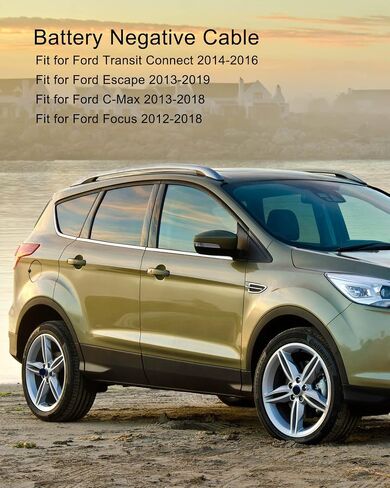 كابل بطارية سالب مناسب لسيارة Ford Focus Escape C-Max Transit Connect 2012-2019، سلك كابل بطارية سلبي يحل محل AV6Z-10C679-P F1FZ-10C679-E، كابل سلبي لنظام إدارة البطارية in Saudi Arabia
