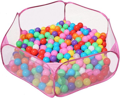 Jacone Portable Cute Blue Hexagon Children Ball Pit, Indoor and Outdoor Easy Folding Ball Play Pool Kids Toy Play Tent with Carry Tote, Balls Not Included in Saudi Arabia