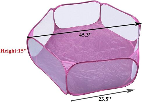 Jacone Portable Cute Blue Hexagon Children Ball Pit, Indoor and Outdoor Easy Folding Ball Play Pool Kids Toy Play Tent with Carry Tote, Balls Not Included in Saudi Arabia