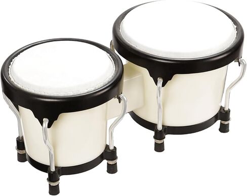 Soulmate Bongo Drums 6 "و 7" Bongos للمبتدئين البالغين والأطفال، أداة قرع خشبية محترفة مع مفتاح ضبط، أحمر نبيذي in Saudi Arabia