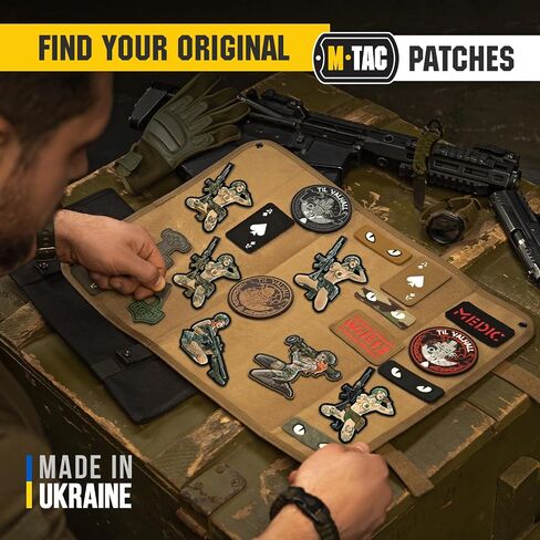 M-Tac Morale Patch التكتيكية Girl - رقعة عسكرية تكتيكية من مادة PVC مع دعامة تثبيت بخطاف - رقع ذات مظهر حقيقي للسترات وحقائب الظهر والقبعات (رقم 10 وشم PVC) in Kuwait