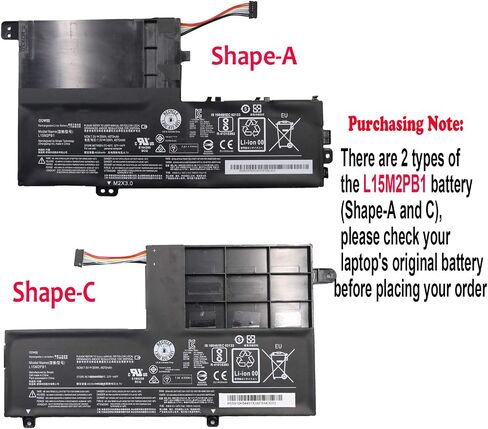 بطارية كمبيوتر محمول OUWEE L17M3P55 متوافقة مع Lenovo ThinkPad L380 Yoga L390 Yoga Serie Notebook 01AV482 SB10K97626 L17L3P53 01AV481 SB10K97625 L17C3P53 01AV483 SB10K97627 11.1V 45Wh 4080mAh in Saudi Arabia