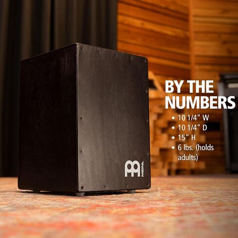 طبلة Meinl Percussion Jam Cajon Box Drum مع نغمة Snare وBass للموسيقى الصوتية - صنع في أوروبا - خشب البتولا البلطيقي، العب بيديك، ضمان لمدة عامين (JC50LBNT) in Kuwait