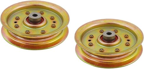 بكرة المهمل المسطحة شديدة التحمل متوافقة مع Cub Cadet 956-04129 956-04129C 756-04129B 756-04129C MTD 753-08171 756-04129B 756-04129C 956-04129 956-04129C تناسب مقاس 38 بوصة أسطح مقاس 42 بوصة و46 بوصة و54 بوصة - ( عبوتان) in Kuwait