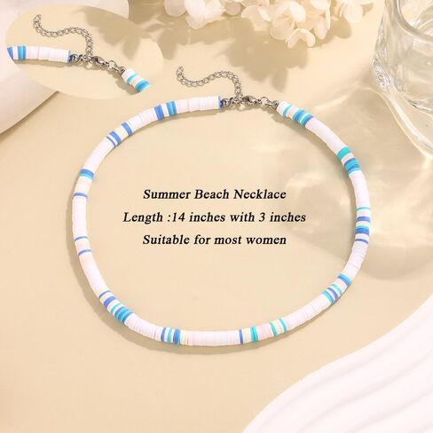 قلادة من صدفة بوكا مصنوعة يدويًا للنساء، قلادة صيفية قابلة للتعديل، قلادة على شكل صدفة البحر الطبيعية، مجوهرات صيفية للنساء in Kuwait