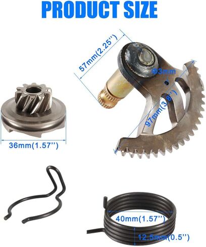 مجموعة أدوات بدء التشغيل لـ ktm 50 50SX 1995-2018 65 65CC 2002-2008 Pro JR LC PRO SR عمود الأكمام والعتاد الربيعي عمود كيك ستارتر مع ضرس خامل in Kuwait