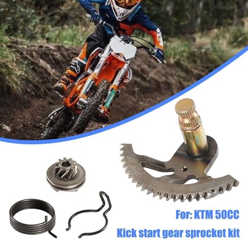 مجموعة أدوات بدء التشغيل لـ ktm 50 50SX 1995-2018 65 65CC 2002-2008 Pro JR LC PRO SR عمود الأكمام والعتاد الربيعي عمود كيك ستارتر مع ضرس خامل in Kuwait