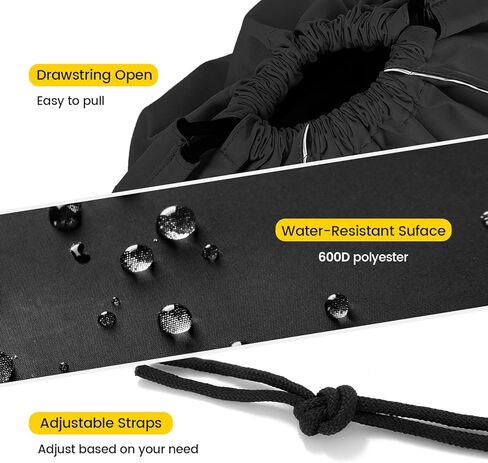 حقيبة ظهر برباط من Vorspack - حقيبة برباط مع حقيبة ظهر بجيب شبكي مع شرائط عاكسة حقيبة ظهر للرياضة والسفر في صالة الألعاب الرياضية - أسود in Kuwait