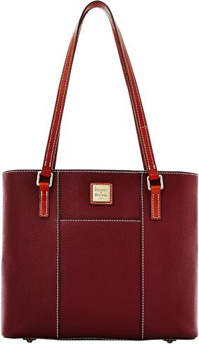 حقيبة يد Dooney & Bourke الصغيرة Lexington للنساء من الجلد المحبب، حقيبة يد مع أحزمة كتف جلدية طويلة in Saudi Arabia