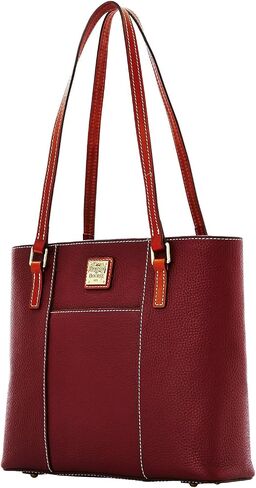 حقيبة يد Dooney & Bourke الصغيرة Lexington للنساء من الجلد المحبب، حقيبة يد مع أحزمة كتف جلدية طويلة in Saudi Arabia