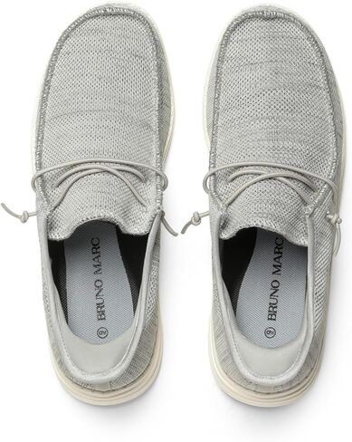 حذاء بدون كعب رجالي كاجوال بدون استخدام اليدين من برونو مارك، حذاء رجالي قابل للتمدد برباط سهل الارتداء، حذاء حافي القدمين غير قابل للانزلاق للرجال، مريح وخفيف الوزن in Kuwait