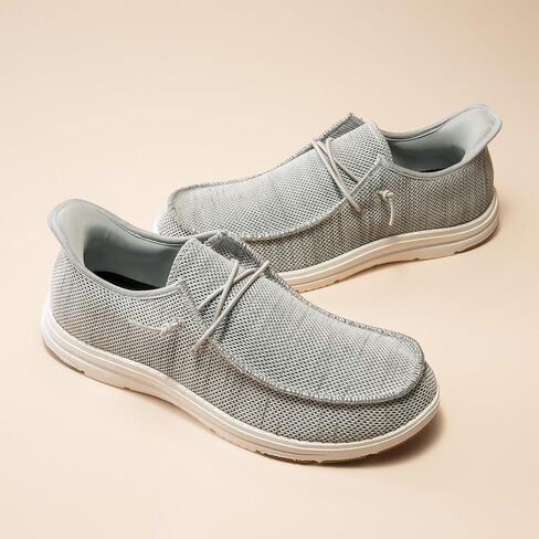 حذاء بدون كعب رجالي كاجوال بدون استخدام اليدين من برونو مارك، حذاء رجالي قابل للتمدد برباط سهل الارتداء، حذاء حافي القدمين غير قابل للانزلاق للرجال، مريح وخفيف الوزن in Kuwait