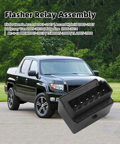 2024 New Upgrade 38300-SDB-A03 LED Flasher Relay Module Fit for Honda Accord 03-07 Odyssey 05-10 Ridgeline 06-14, Turn Signal and Hazard Warn relay Replacement for 38300-SDA-A01, black in Saudi Arabia