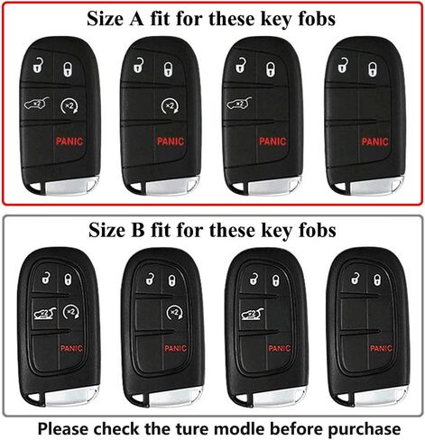 غطاء Ornater Key Fob متوافق مع دودج تشالنجر تشارجر دورانجو جورني جيب جراند شيروكي رينيجيد كرايسلر 200 300 in Kuwait