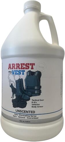 Arrest My Vest Military and Police Grade Odor Eliminating Spray for Body Armor, Tactical Gear. Safe on K9's, ballistic vests and all fabrics including leather - Unscented - 2 16 oz Bottles in Saudi Arabia