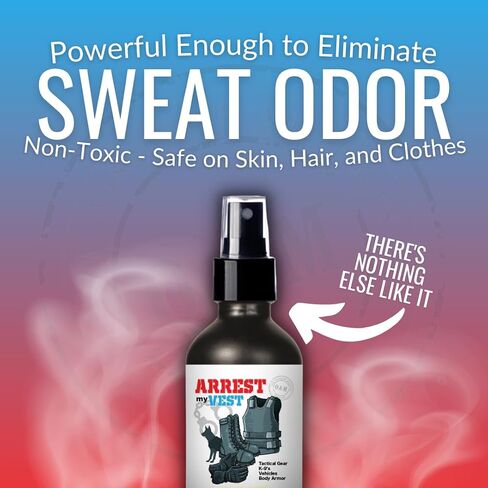 Arrest My Vest Military and Police Grade Odor Eliminating Spray for Body Armor, Tactical Gear. Safe on K9's, ballistic vests and all fabrics including leather - Unscented - 2 16 oz Bottles in Saudi Arabia