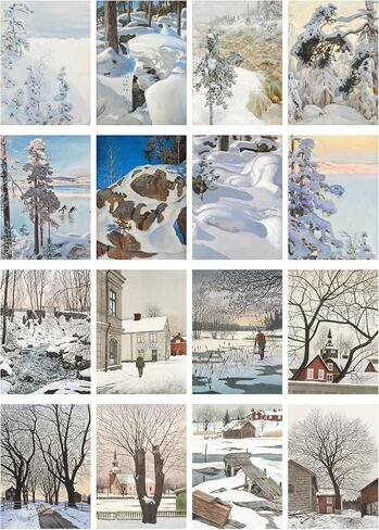 Decoupage Paper Pack (35 Sheets 6"x8") Gorgeous Paintings of Lakes at Sunset and Under Bright Moons FLONZ Vintage Illustration Pictures Cards for Decoupage, Craft and Scrapbooking in Kuwait