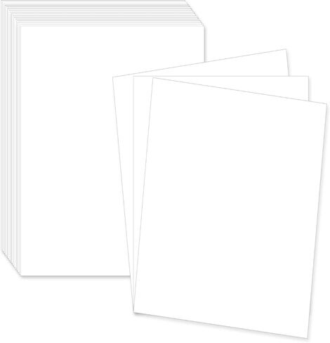 White Cardstock 12x12 inch Blank Scrapbook Card Stock Paper 65lb/180gsm 30 Sheet Thick Paper for Painting, Card Making and Craft Projects, White in Kuwait