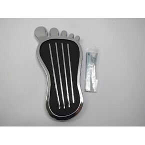 Universal Barefoot Chrome Gas Throttle Pedal Cover Street Rod Hot Rod Kustom Vintage Retro Classic