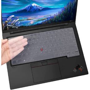 Keyboard Cover for 2023 2022 Lenovo ThinkPad T14 T14s L14 P14 (Gen 3/Gen 4), Thinkpad x1 Carbon Gen 11/10, Thinkpad E14 Gen 5, ThinkPad X1 Yoga Gen 8/7, 14 Inch Laptop Thinkpad Keyboard Skin -TPU
