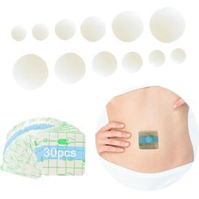 12PCS Ball-Shape Belly Button Plug Post Tummy Tuck Silicone Belly Button Trainer Tummy Tuck for Liposuction or Umbilical Hernia Repair （6 Different Sizes, 2 of Each + 30pcs Medical Tape）
