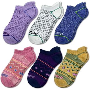 Women's Anti-blister Thick Cushioned Wicking Odor Resist Athletic Casual Ankle Socks 6 Pairs