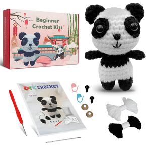 طقم كروشيه للمبتدئين، 3 قطع من مجموعات الكروشيه للمبتدئين، طقم كروشيه للمبتدئين للمبتدئين البالغين والأطفال مع تعليمات خطوة بخطوة ودروس فيديو in Kuwait