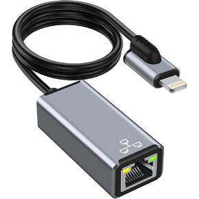 محول USB إيثرنت، محول USB C إيثرنت، 2 في 1 USB3.0/USB-C إلى RJ45 كابل شبكة جيجابت إيثرنت لنظام التشغيل Windows 10، MacBook Pro، iPad Pro، الكمبيوتر المحمول، Chromebook، Dell XPS، Samsung Galaxy والمزيد in Kuwait