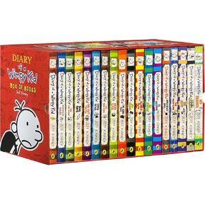 A Library of a Wimpy Kid 1-18 Books Boxed Set, Complete Full Collection Series,