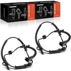 A-Premium ABS Wheel Speed Sensor Compatible with Jeep, Dodge Models - Grand Cherokee 2011-2015/2017-2020, Durango 2011-2015/2020 - Rear Driver and Passenger Side, Replace# 8V5Z2C204A 2-PC Set