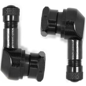 G 1pair Motorcycle CNC 90 Degree Aluminum Tire Valve Stems 11.3 and 10mm Rim Wheel Tubeless Angle Air Stem Fits for Most Harley Davidson BMW Honda Kawasaki Suzuki Yamaha and Triumph Bike
