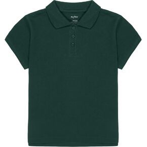 Girls Cotton Polo Tshirts Short Sleeve (Green, Yellow, Lavender)