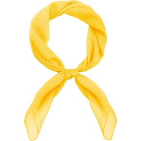 Chiffon Scarf Ribbon Neck Scarf Square Handkerchief for Halloween Men Women Boys Girls Costume Scarf Accessories