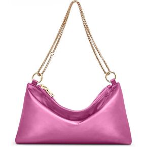 oscaurt Women's Evening Handbag Satin Shoulder Bag Purse for Prom Engagement Cocktail Party Wedding