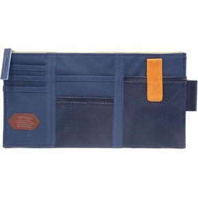 uxcell Multi-purpose Car Sun Visor Organizer Pouch Bag Pocket Card Storage Holder Blue