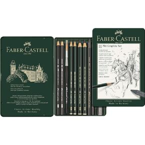Faber-Castel 19 Piece Pitt Graphite Tin Set