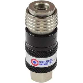 Coilhose Pneumatics 150USE 5-in-1 Automatic Safety Exhaust Coupler, 1/4" Body Size, 1/4" Female NPT