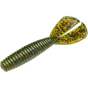 طُعم صيد السمك Strike King (RGMAGM-266) Rage Magnum Menace Grub 4، 266 - Pearl Flash، 4 بوصة، تصميم ذيل حصري