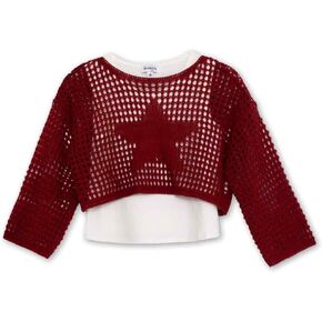 Speechless Girls' 2 Piece Crochet Top and Tank