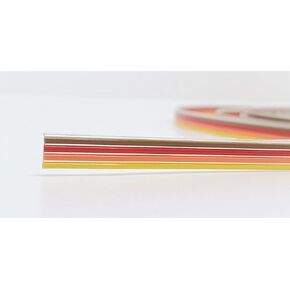 Pc Accessories - 10 Feet IDC 16P 1.27mm Rainbow Color Flat Ribbon Cable 16 Conductors for 2.54mm Connectors 16P 10FT