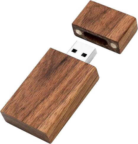 ذاكرة فلاش USB 3.0 سعة 64GB مع صندوق هدايا من خشب القيقب بغطاء منزلق من تاتموهيك، ذاكرة ذاكرة 64GB مضادة للماء بتصميم مبتكر لطيف، زجاجة عائمة لعيد الميلاد/الذكرى السنوية/الزفاف in Kuwait